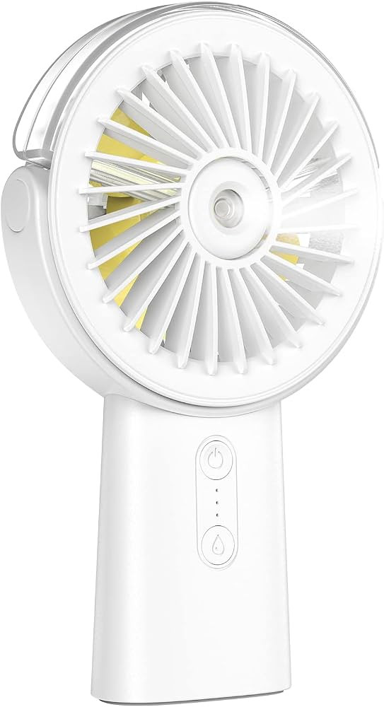 Otlonpe Misting Fan Portable Handheld Fan,4000mAh Hand Held Mist Fan Rechargeable Power Bank,90°... | Amazon (US)
