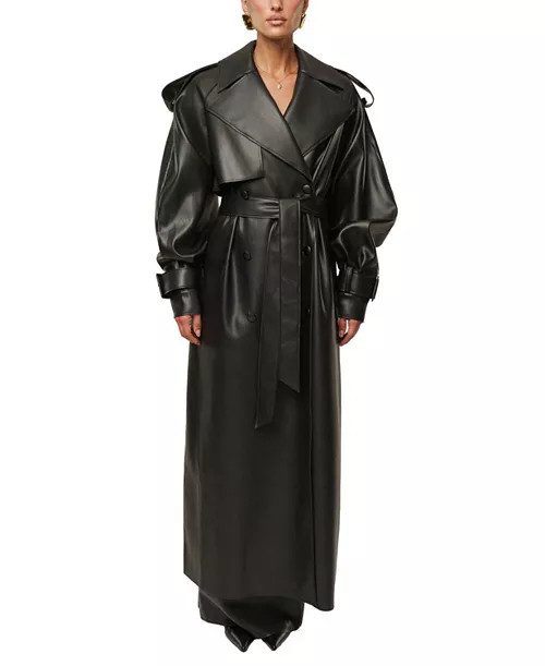 The Icon PU Leather Coat | Bloomingdale's (US)