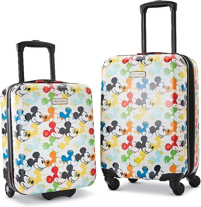 American Tourister Disney Hardside Luggage with Spinner Wheels, Mickey Mouse 2, 2-Piece Set (18/2... | Amazon (US)