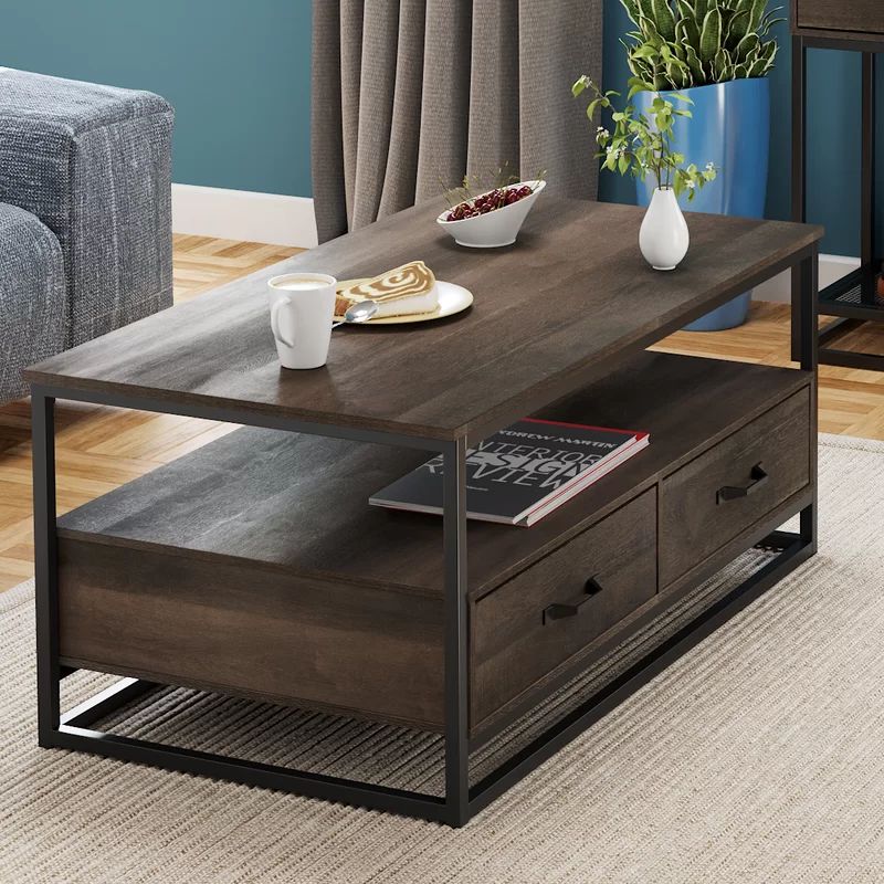 Southside Frame Single Coffee Table with Storage | Wayfair North America