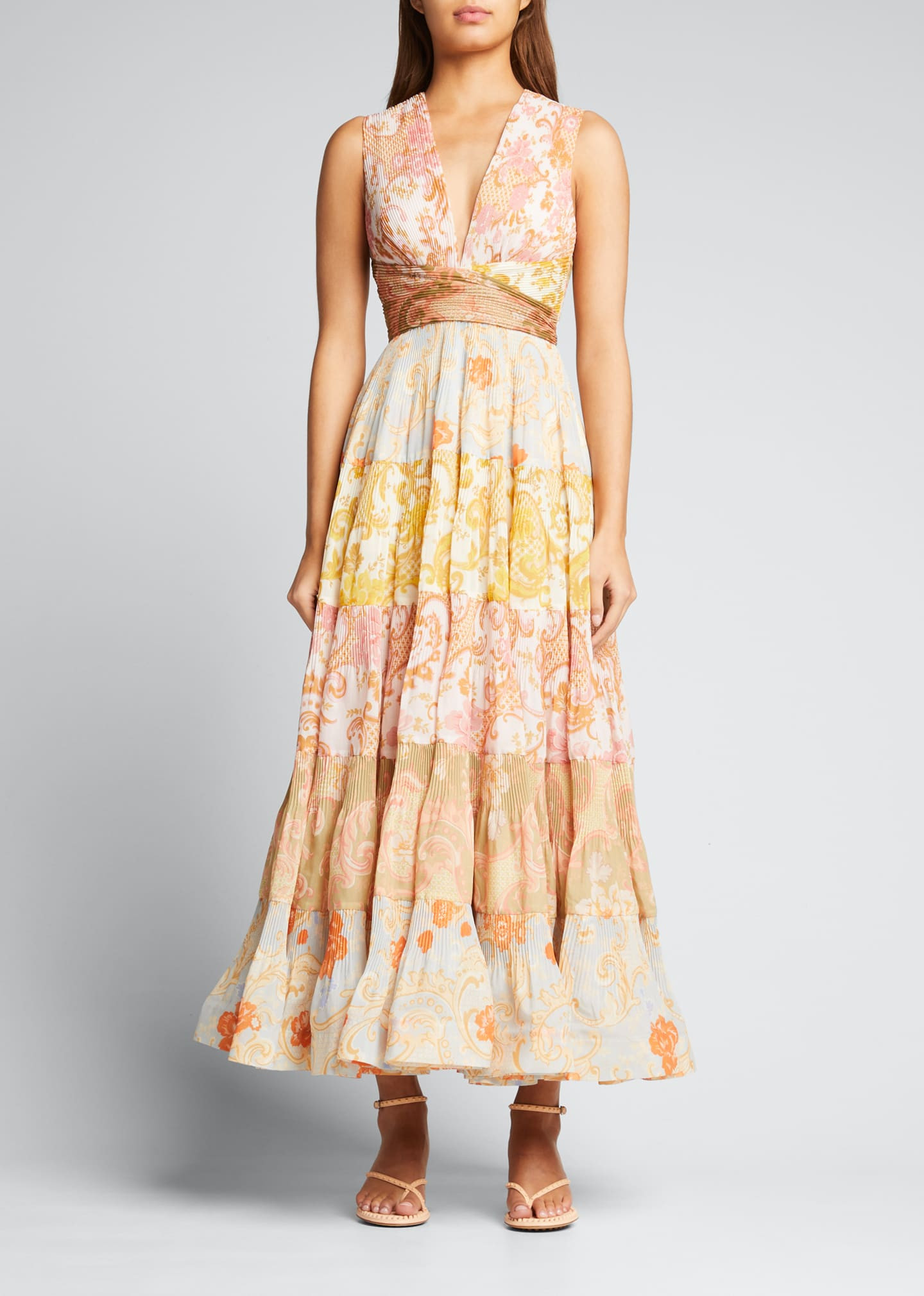 Postcard Pleated Midi Dress | Bergdorf Goodman