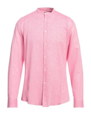 Daniele Alessandrini Homme Man Shirt Pink Size 17 Linen, Cotton | YOOX (US)