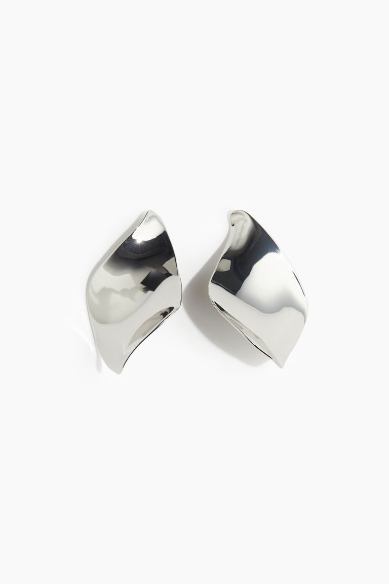 H & M - Asymmetric earrings - Silver | H&M (US + CA)