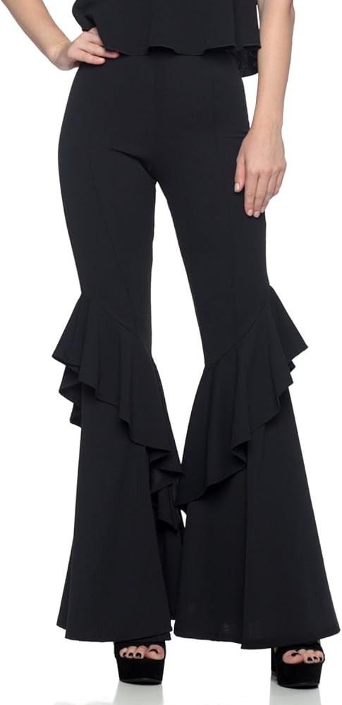 J2 Love Women's Ruffled Flared Pants | Amazon (US)