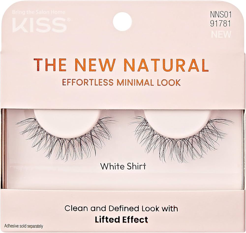 KISS The New Natural Effortless Minimal Look False Eyelashes 12mm, Full Strip Lash Single Pack, N... | Amazon (US)