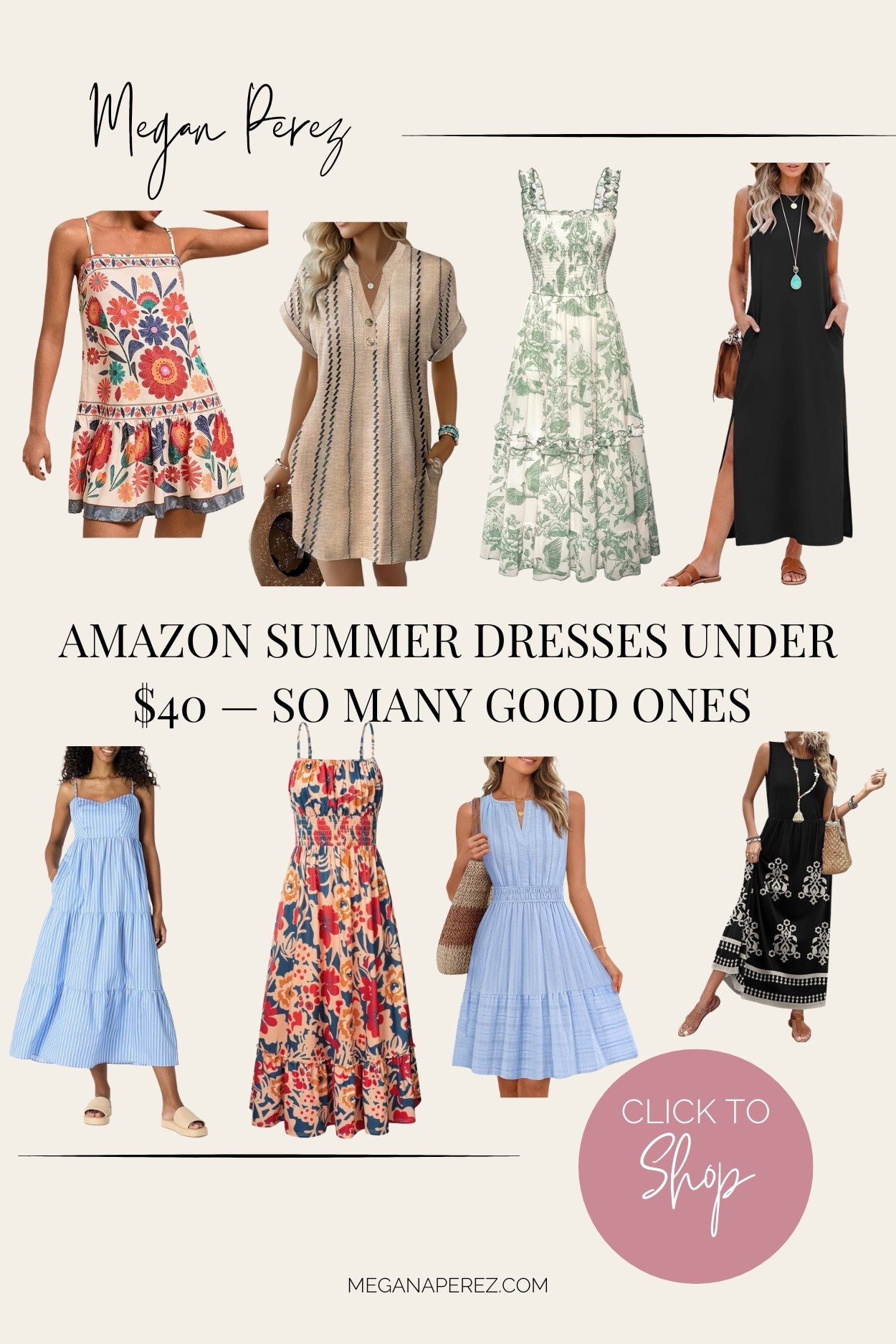 Amazon dresses are SO good right now I can't stop adding them to my cart 😄 Florals, maxis, midis, boho styles — all affordable and all so cute for summer. Everything linked for you! 🌸

#LTKgrwm #LTKootd