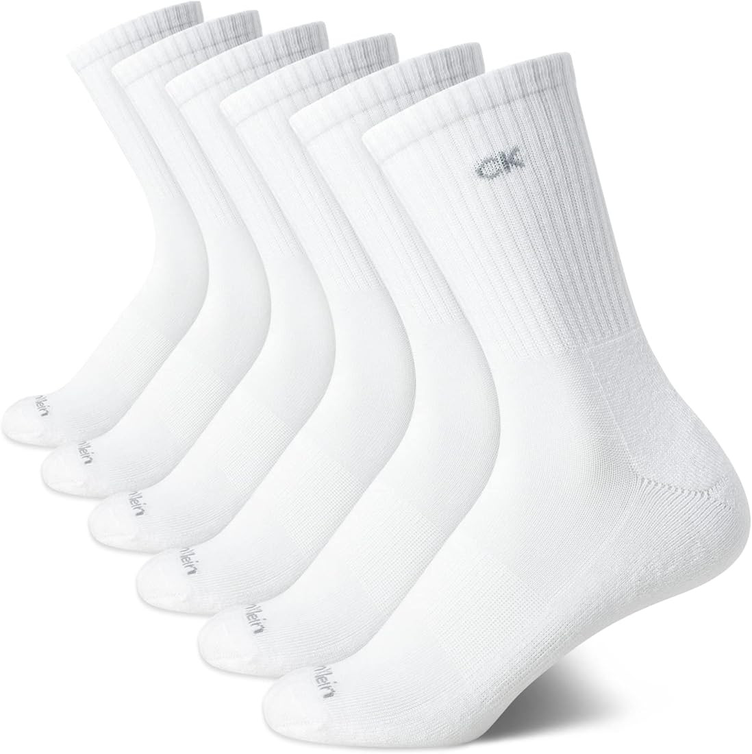Calvin Klein Women's Socks - Cushion Athletic Crew Socks (6 Pack) | Amazon (US)