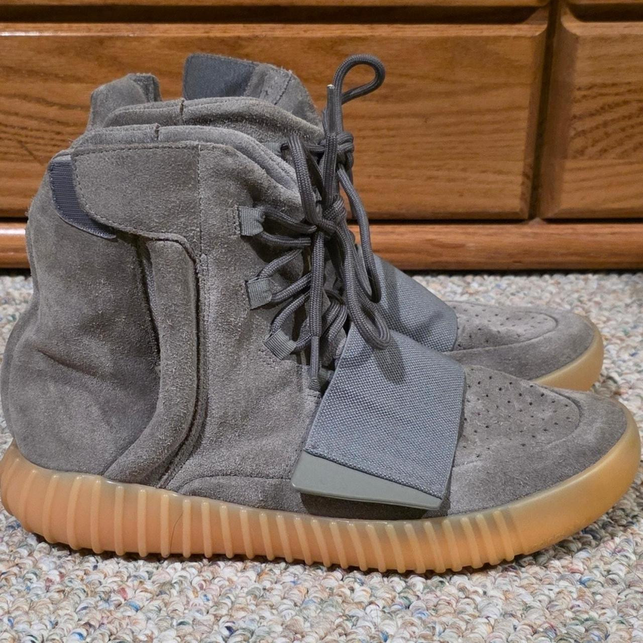 Yeezy Men's Sneakers - Grey/Tan - US 10 | Depop US