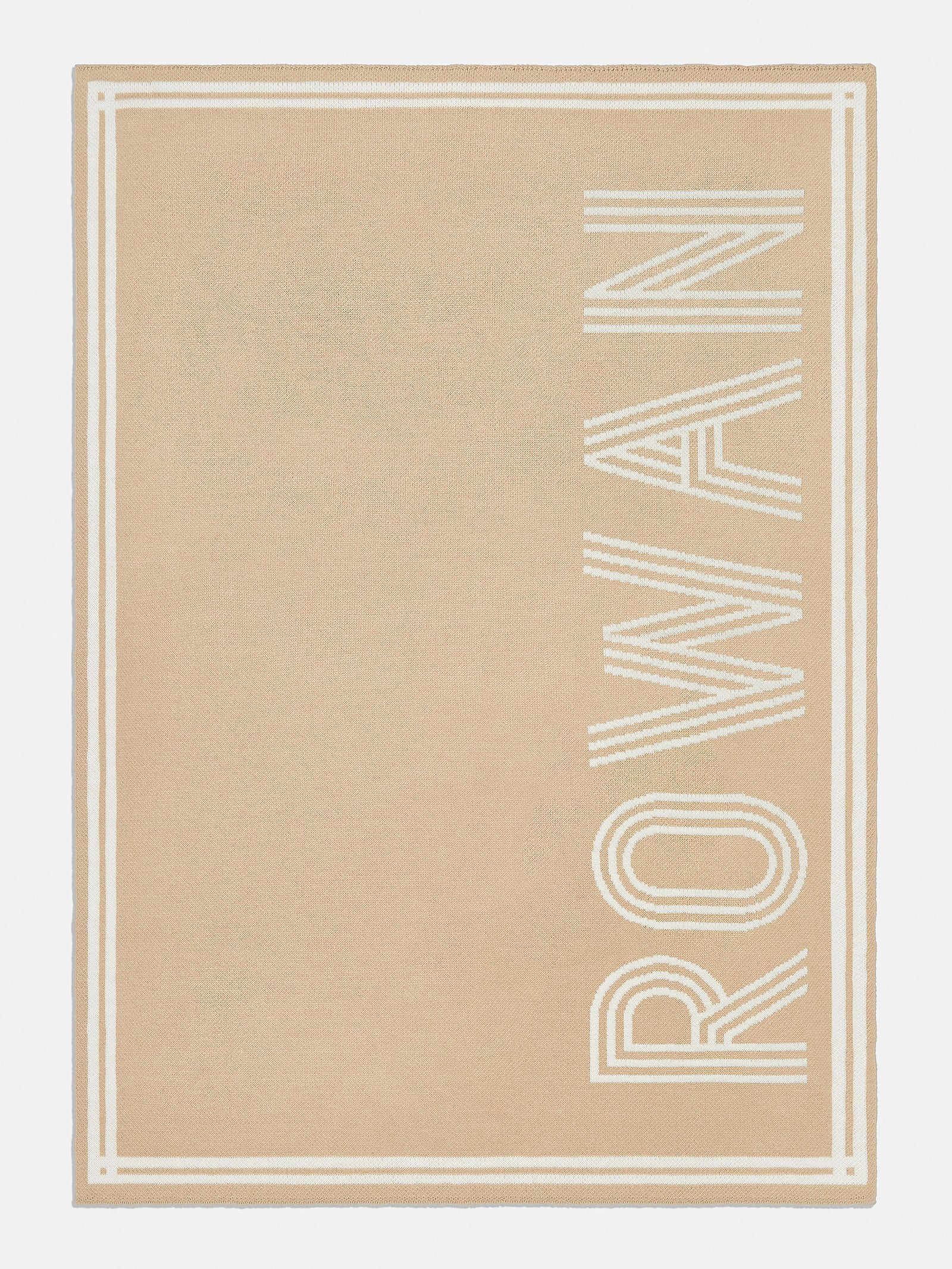 Your Name In Stripes Custom Blanket - Natural/Tan | BaubleBar (US)