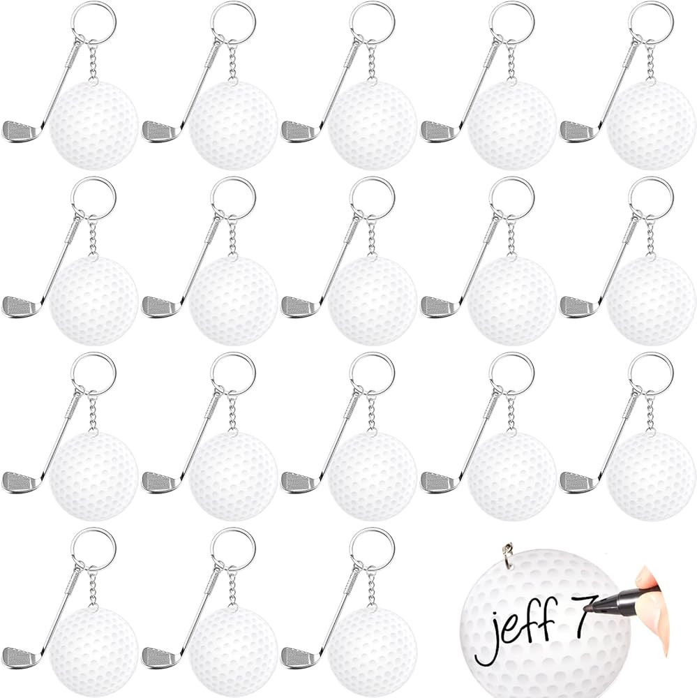 Taiyin Golf Keychain Golf Gifts Keychain for Men Women DIY Acrylic Golf Key Ring for Father Grand... | Amazon (US)