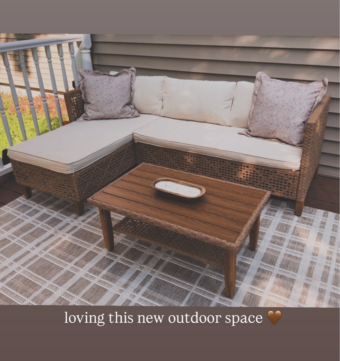Neutral, cozy, and budget-friendly was the goal—and I’m obsessed with how it came together. 🤎✨

Current favorite spot for morning coffee, evening chats, and soaking up summer. ☀️ Everything linked in my LTK. 🤍

#LTKHome #OutdoorLiving #PatioRefresh #CozyHome #WalmartFinds #SummerAtHome #NeutralHomeDecor #OutdoorOasis #HomeInspiration #LTKCreator