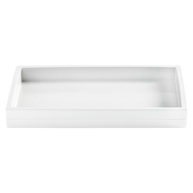 Lacquer Stripe Tray White - Cassadecor | Target
