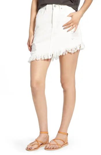 Women's Somedays Lovin Shimmering Bays Ripped Denim Skirt | Nordstrom