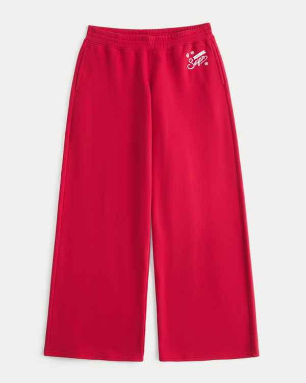 Sugar Graphic Baggy Sweatpants | Hollister (US)