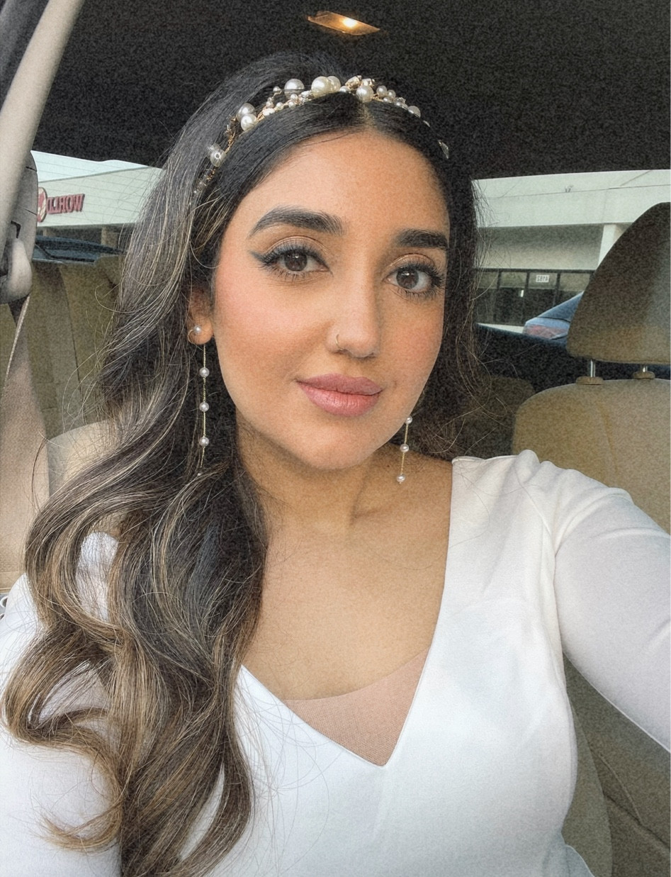 My bridal shower look! I used the sheer shirt by cutting it and sewing it to the V-neck for a seamless look

#LTKwedding #LTKstyletip #LTKbeauty