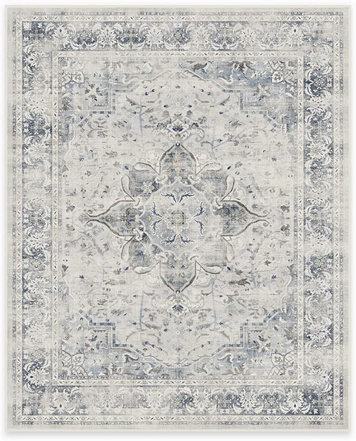 Ruggable Sarrah Washable Rug - Perfect Vintage Area Rug for Living Room Bedroom Kitchen - Pet & C... | Amazon (US)