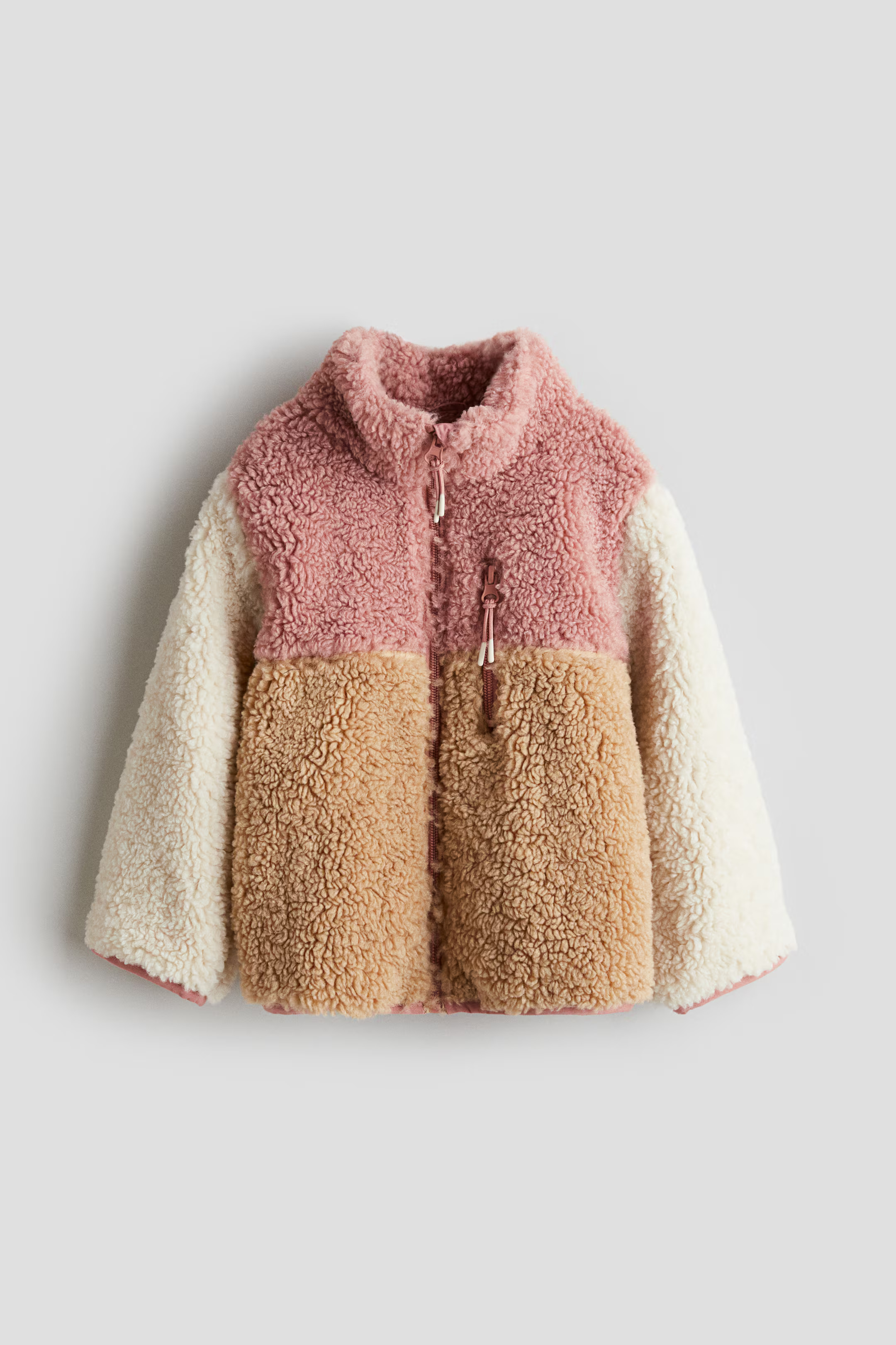 Teddy jacket - Pink - Kids | H&M GB | H&M (UK, MY, IN, SG, PH, TW, HK)