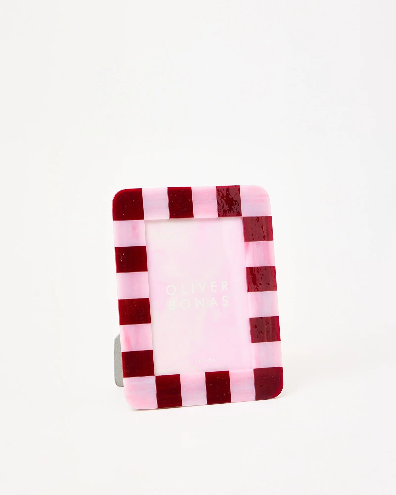 Alyssa Burgundy & Pink Resin Photo Frame 6x4" | Oliver Bonas IE | Oliver Bonas (Global)