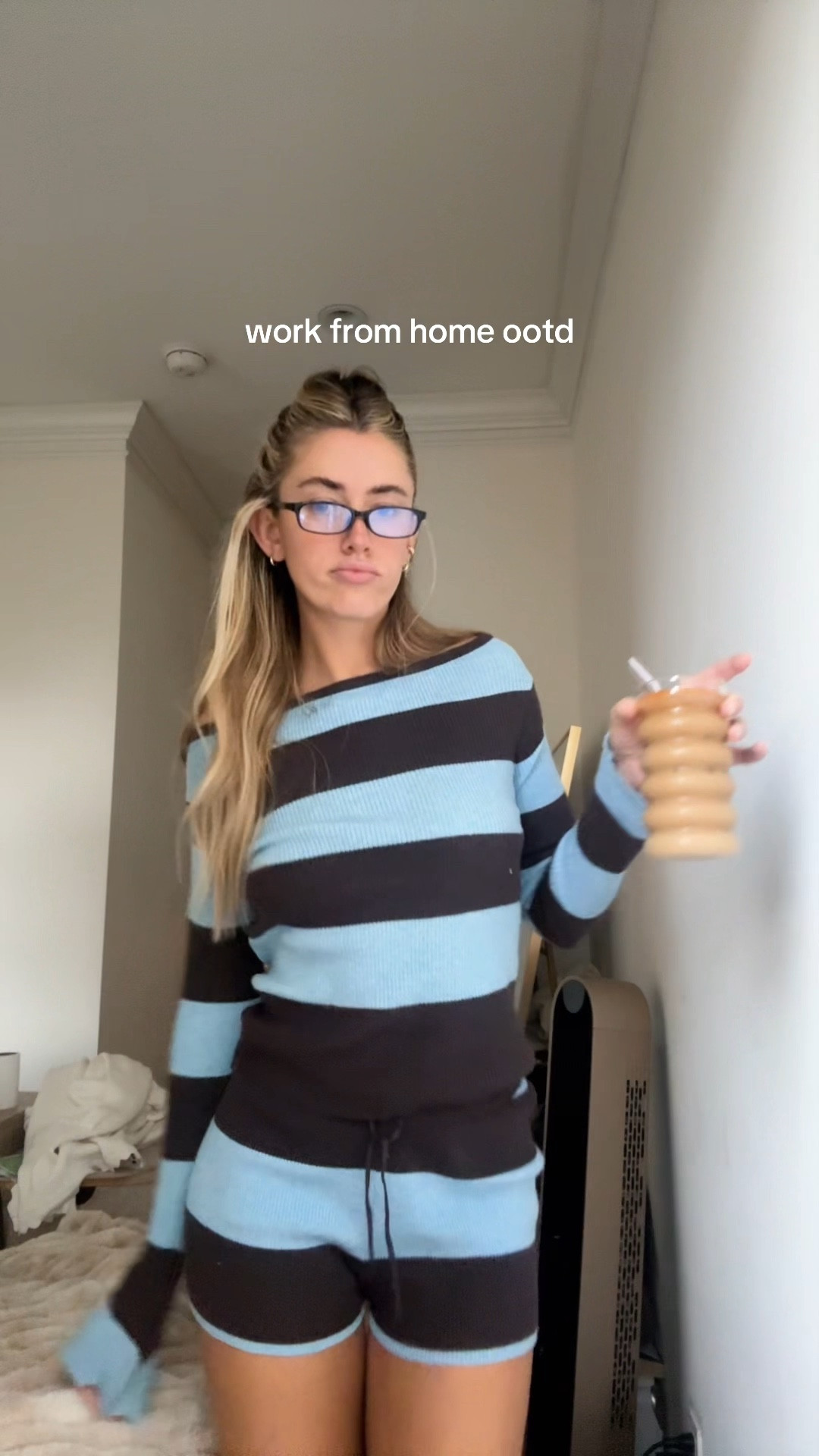 Stripe sweater set🤎 cute and comfy set to work from homee

#LTKStyleTip #LTKSeasonal #LTKCyberWeek