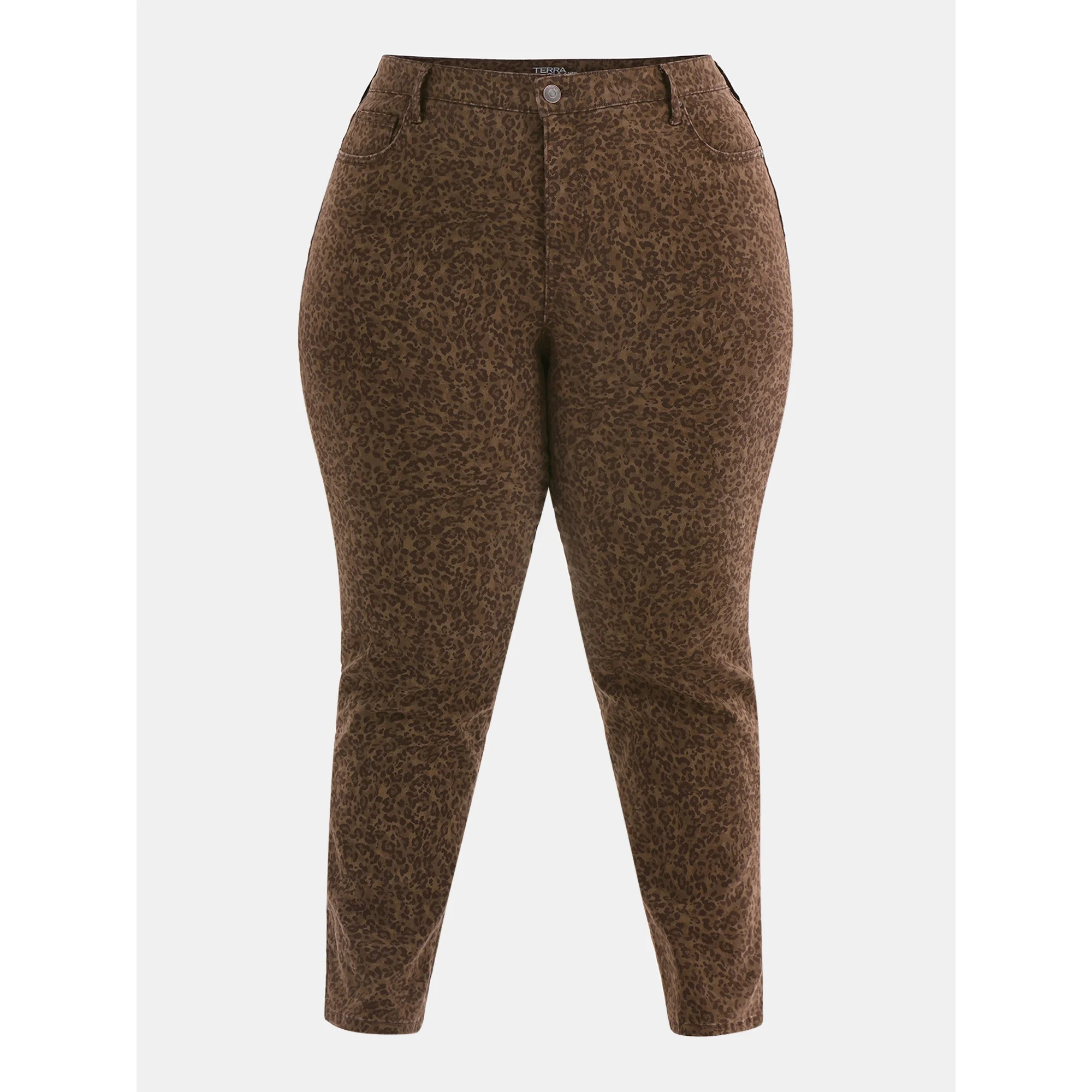 Terra & Sky Women's Plus Size Straight High Rise Jeans, Sizes 16W-26W - Walmart.com | Walmart (US)