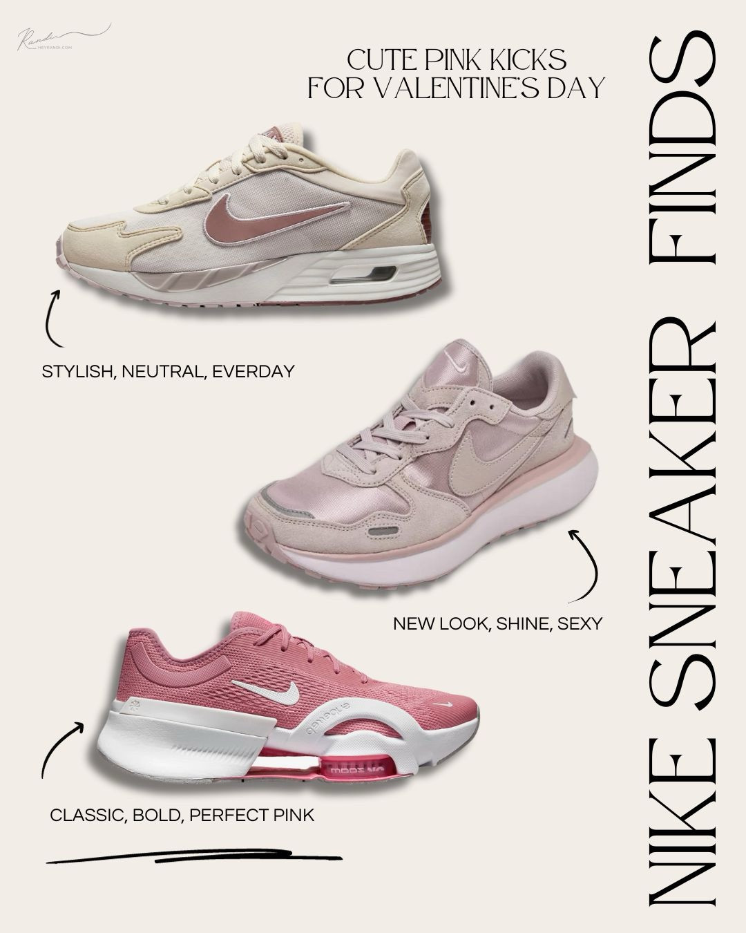 Cupid called and boy does he have style this year! Sneak a peek at these eye-catching pink Nike sneakers I scored for Valentine's Day. Cute, comfortable, and oh-so-affordable - talk about love at first sight! 😍💕

Ladies, who said Valentine's is all about the chocolates and roses? This year, let's strut our self-love in these absolute beauties because hear me out - nothing spells L-O-V-E like a pair of cute, kick-butt sneakers that go easy on your wallet and your feet! 👟💖

After all, what's better than stepping into this lovely day with confidence AND color coordinated footwear, right? Let's make this Valentine's Day about celebrating you, your style, and your savvy shopping skills. Remember, it's not just about finding great deals, but falling in love with each step you take along the journey of life. 💃💕 Happy Valentine's, loves! #PinkNikes #ValentinesDayFind


#LTKfindsunder50 #LTKGiftGuide #LTKshoecrush