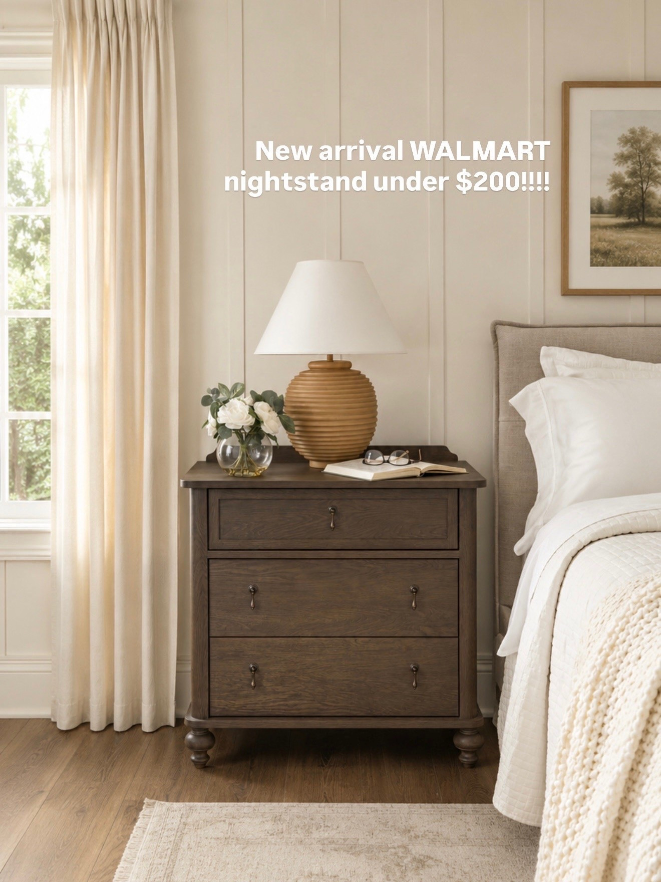 WOW! New arrival Walmart nightstand under $200! There’s also a matching dresser and smaller nightstand option! Looks so high end!!! 

#walmarthome #bedroomdecor #homeinspo #walmartfinds

#LTKHome