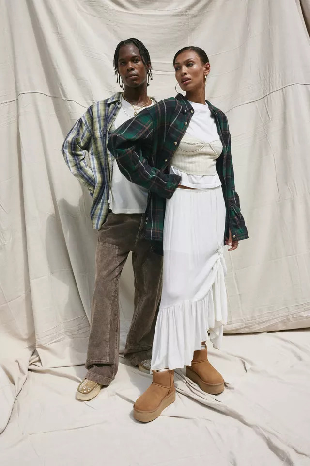Urban Renewal Vintage Oversized Heavy Flannel Shirt | Urban Outfitters (US and RoW)