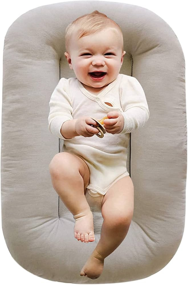 Baby Lounger Pillow for Newborn, 0-12 Months Baby Nest Pillow Cosleeping for Baby in Bed, Newborn... | Amazon (US)