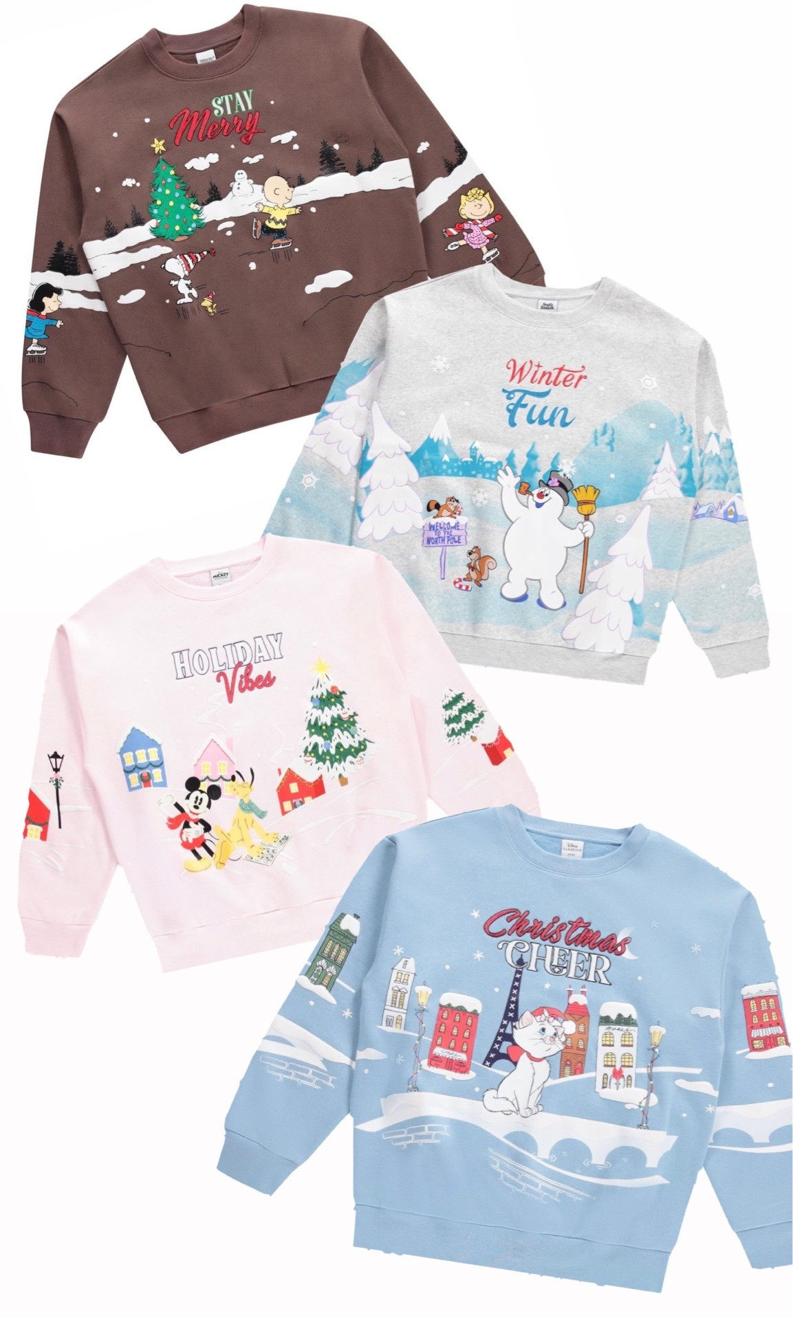 Women’s Holiday crewneck sweaters have arrived at Sam’s Club! Snoopy, Frosty the Snowman, Mickey and Marie! Which one is your favorite?

#LTKSeasonal #LTKmomlife #LTKootd