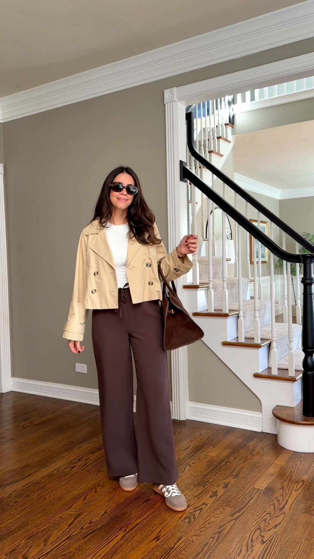 Easy Fall outfit 
Pants are TTS. 
Top from Amazon size Medium
Trench coat size Small (linked similar options)
Brown sneakers TTS

#LTKStyleTip #LTKSeasonal #LTKFindsUnder100