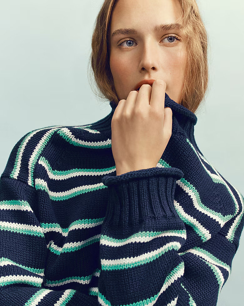 2025 Rollneck™ sweater in stripe | J. Crew US
