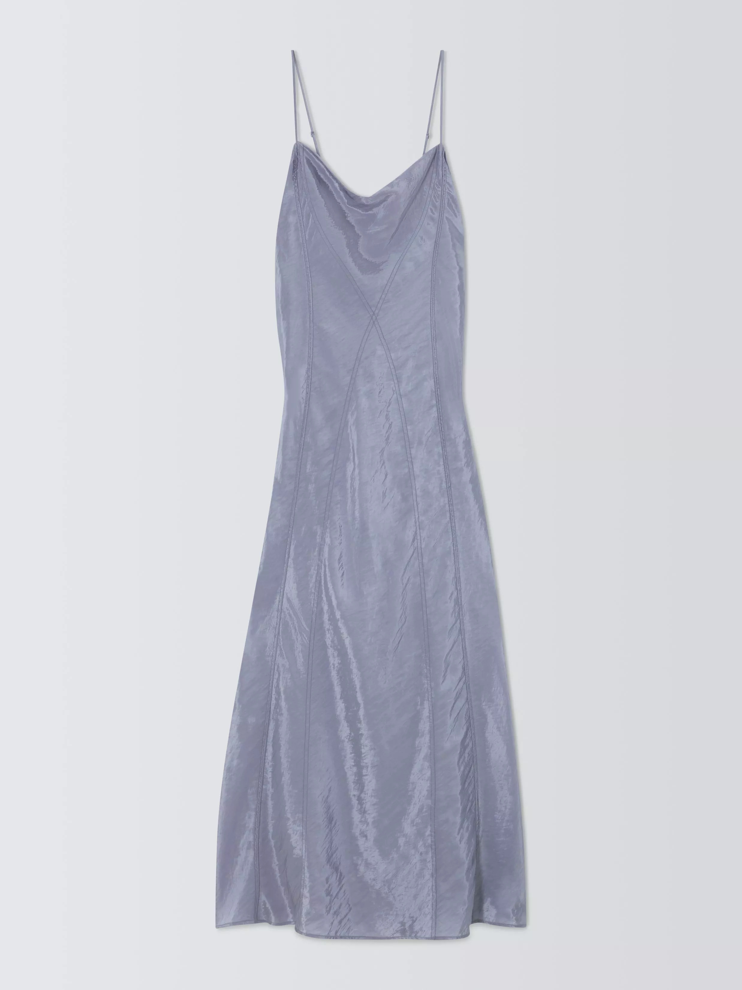 Seam Detail Dress, Silver Blue | John Lewis (UK)