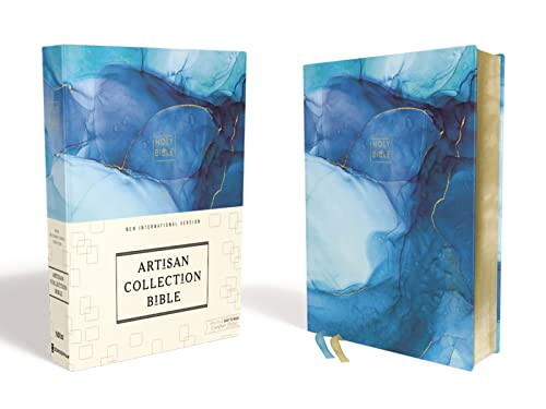 NIV, Artisan Collection Bible, Cloth over Board, Blue, Art Gilded Edges, Red Letter, Comfort Print | Amazon (US)