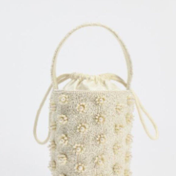 ZARA BEADED HANDBAG | Poshmark