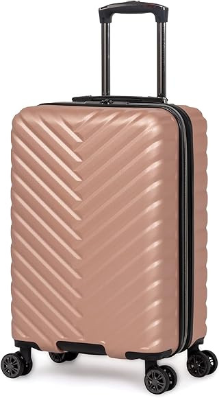 Kenneth Cole Reaction Women's Madison Square Hardside Chevron Expandable Luggage, Rose Gold, 20-I... | Amazon (US)