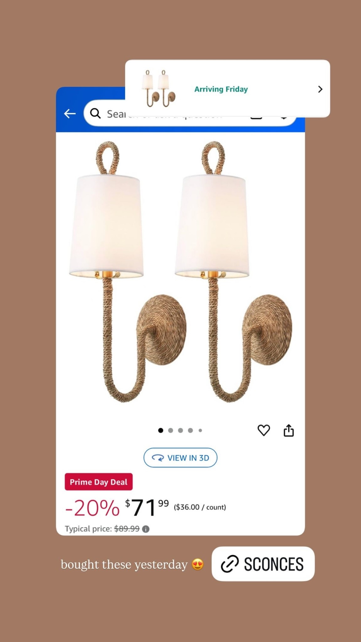 bought these yesterday 😍 @amazon - prime day pick! 

#LTKHome #LTKFindsUnder100 #LTKSaleAlert