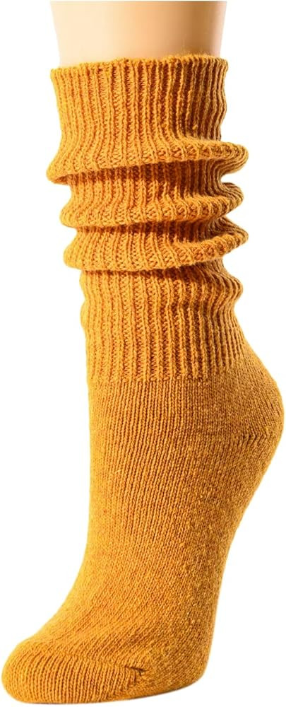 sockfun Slouch Socks Women, Scrunch Socks Women, Stacked Long Chunky Baggy Wool Socks 80s 90s | Amazon (US)