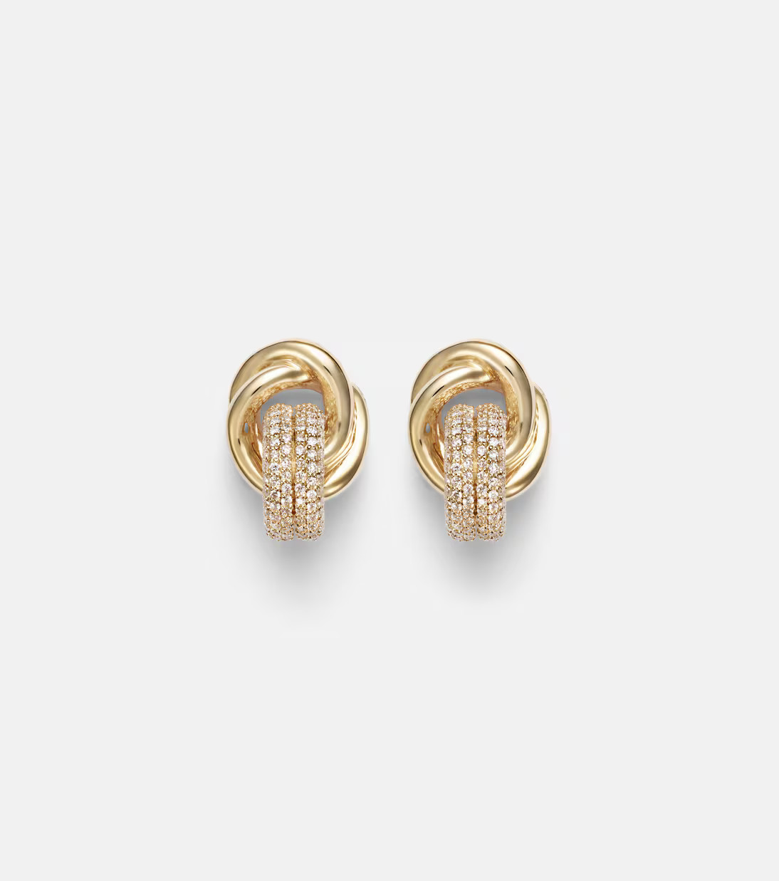 14kt gold earrings with diamonds | Mytheresa (US/CA)
