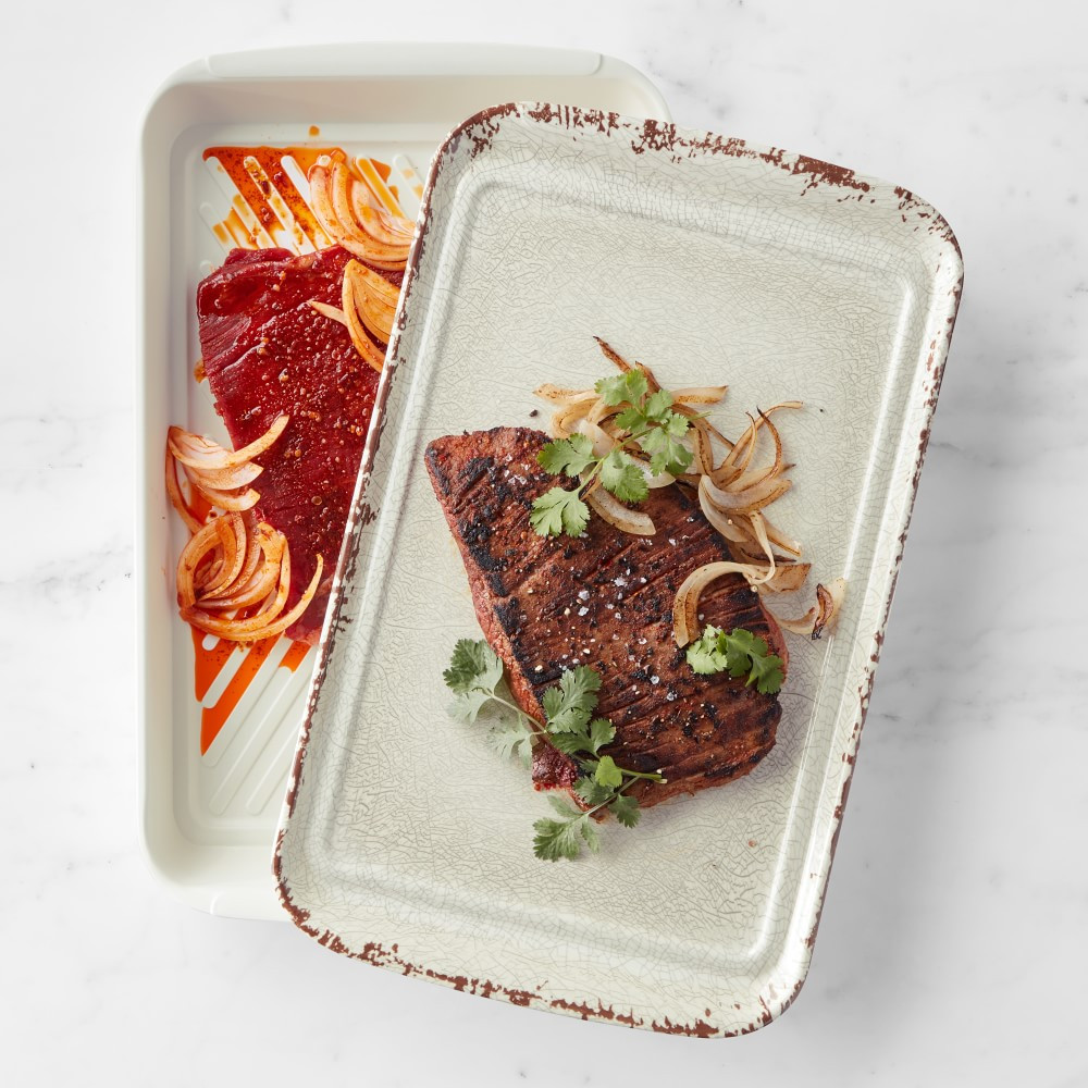 Williams Sonoma Rustic Grill Marinade & Prep Tray Set | Williams-Sonoma