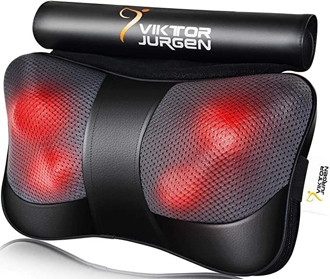 Amazon.com: VIKTOR JURGEN Neck Massage Pillow Shiatsu Deep Kneading Shoulder Back and Foot Massag... | Amazon (US)