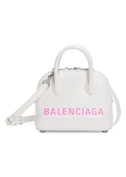 Balenciaga Women's Small Ville Top Handle Leather Bag - White | Saks Fifth Avenue