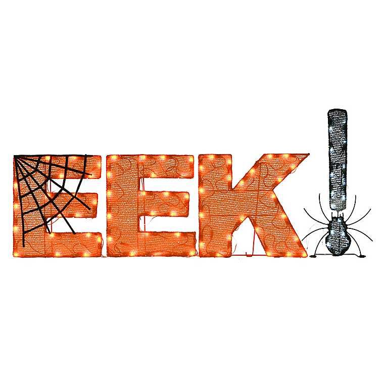 Eek! Spider Tinsel Halloween Decoration | Kirkland's Home