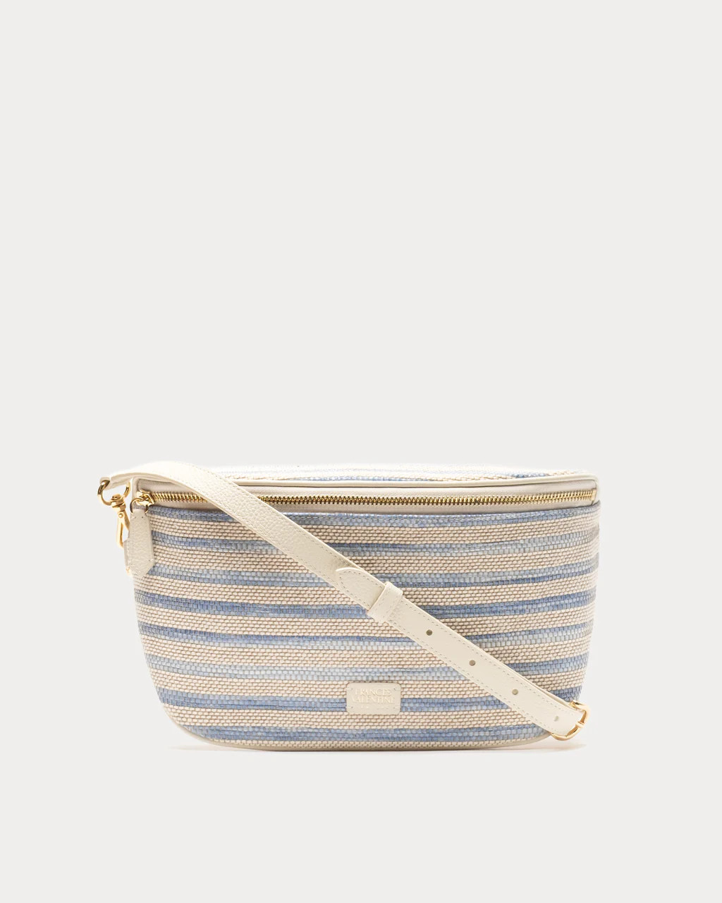 Billie Sling Raffia - Blue Stripe | Frances Valentine