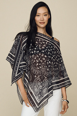 By Anthropologie Printed Scarf Poncho | Anthropologie (US)