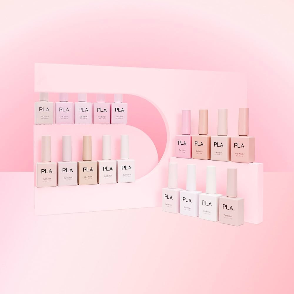 PLA Gel Nail Polish Fashionably Light Collection 18 Nail Colors Nude Gel Nail Polish Sheer Shades... | Amazon (US)