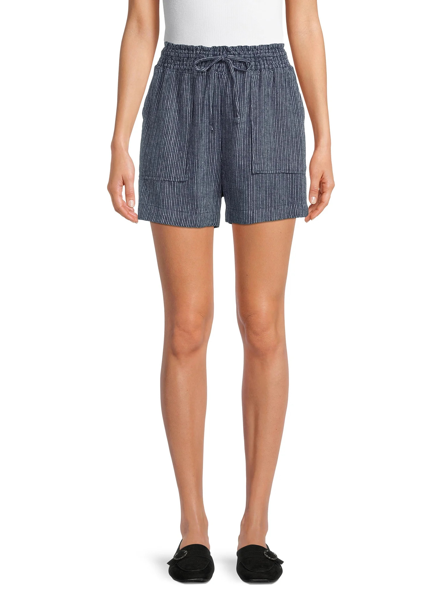 Time and Tru Women's Linen Shorts | Walmart (US)