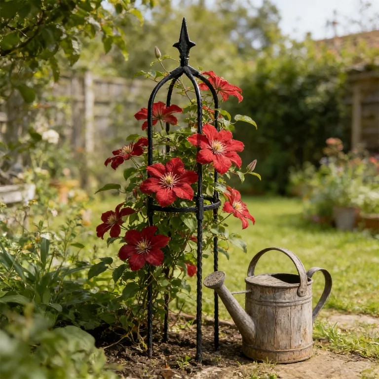 RYDCOT Garden Obelisk Trellis for Climbing Plants, Garden Outdoor Indoor Potted Plant Plastic Sup... | Walmart (US)