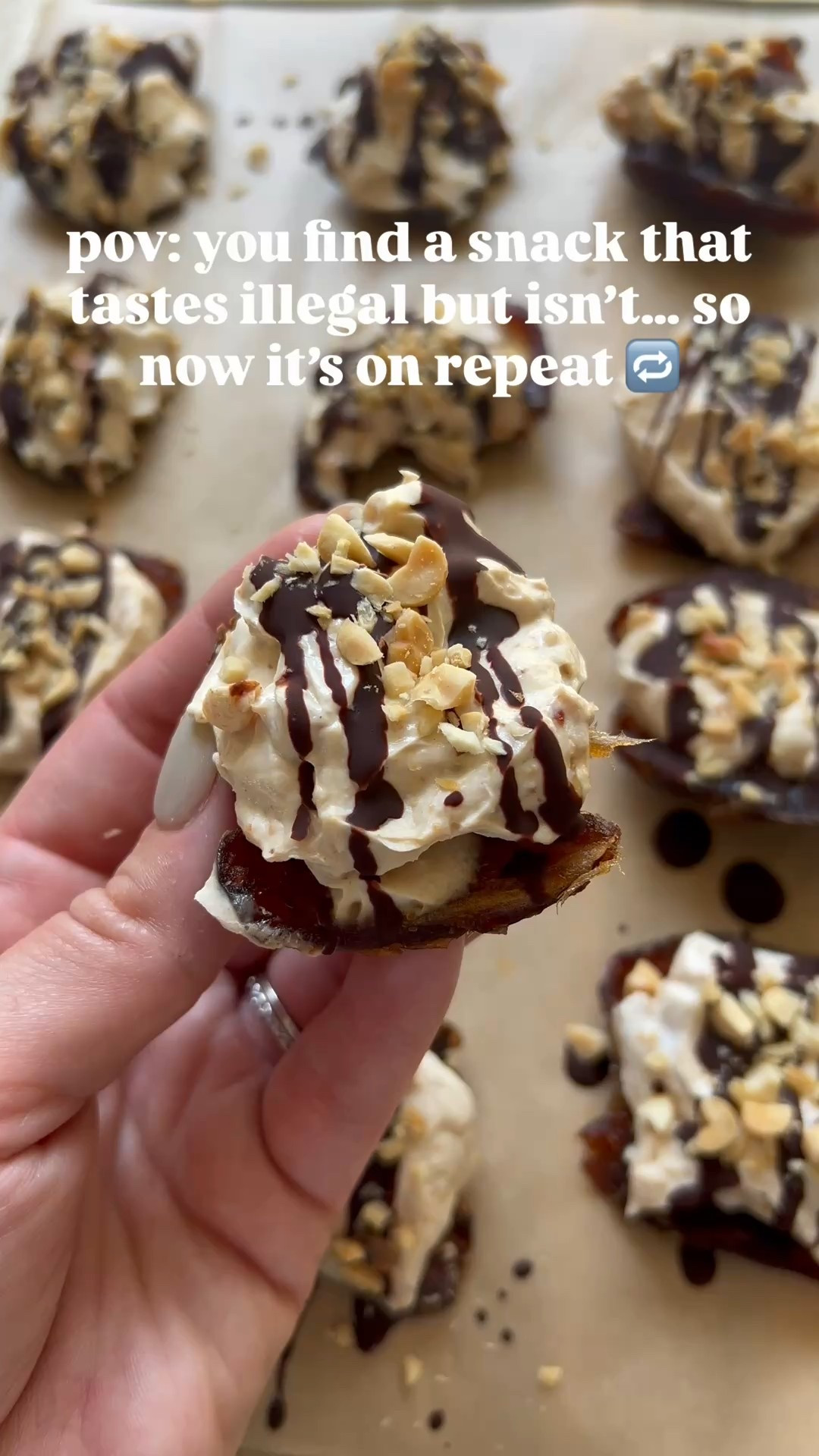 okay but why does this taste like dessert
when it’s actually made with:

dates + greek yogurt (@aldiusa ) + crunchy peanut butter + dark chocolate drizzle + chopped peanuts 🤌🏼

naturally sweet, creamy, crunchy
and freezer-friendly.

kind of healthy. very addictive. tastes like snickers, but better. 
currently on repeat 🔁

(save this one before you scroll)

#healthysnacks #foodlover #snack #yummy #protein

#LTKfoodie #LTKdayinmylife #LTKfitnessgoals