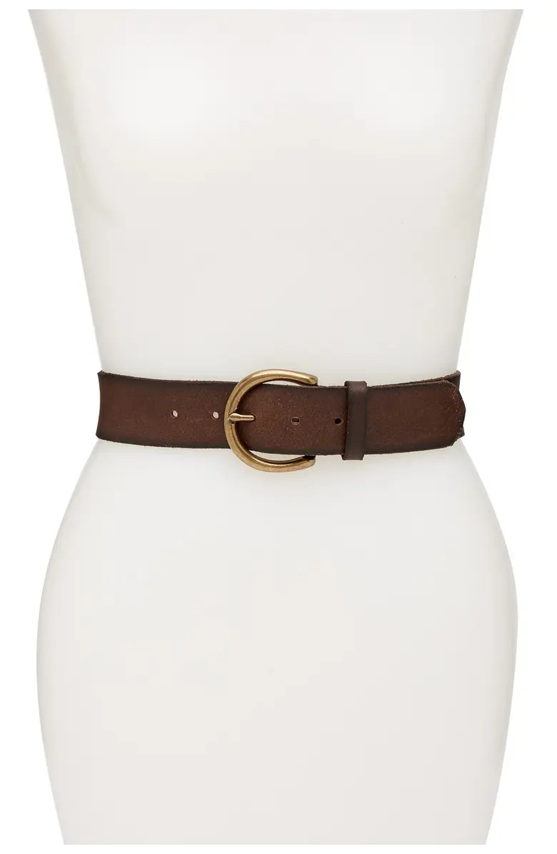 Flat Leather Belt | Nordstrom Rack