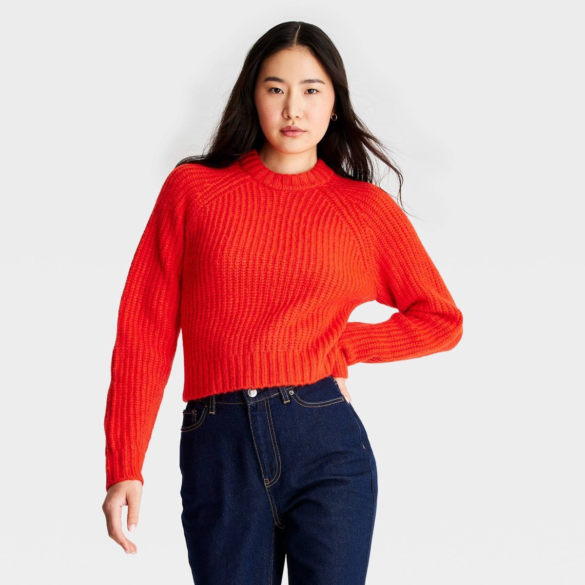 Women's Chunky Open Back Tie Sweater - Future Collective™ with Reese Blutstein Red | Target